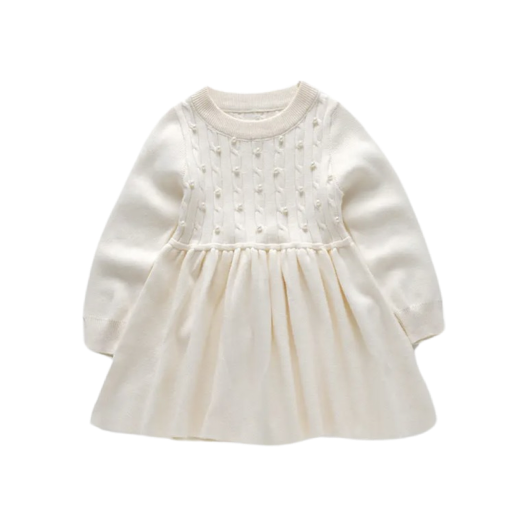 Vestido Suéter Blanco