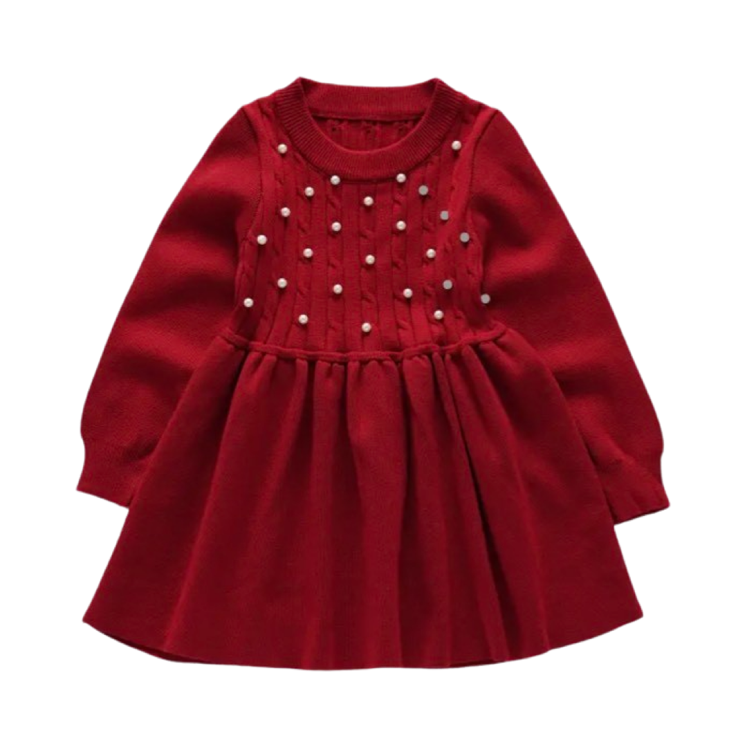 Vestido Suéter Rojo