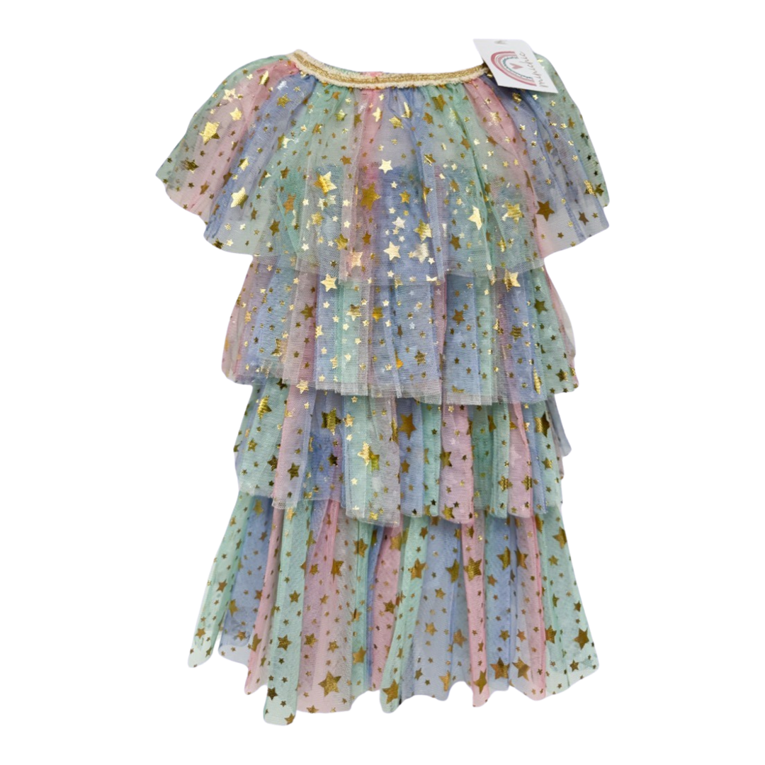 Vestido Rainbow con Estrellas