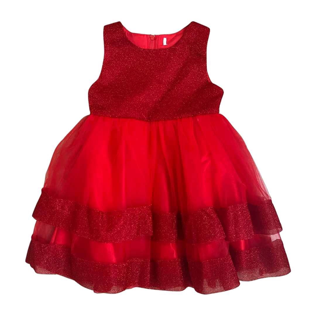 Vestido Rojo Escarchado