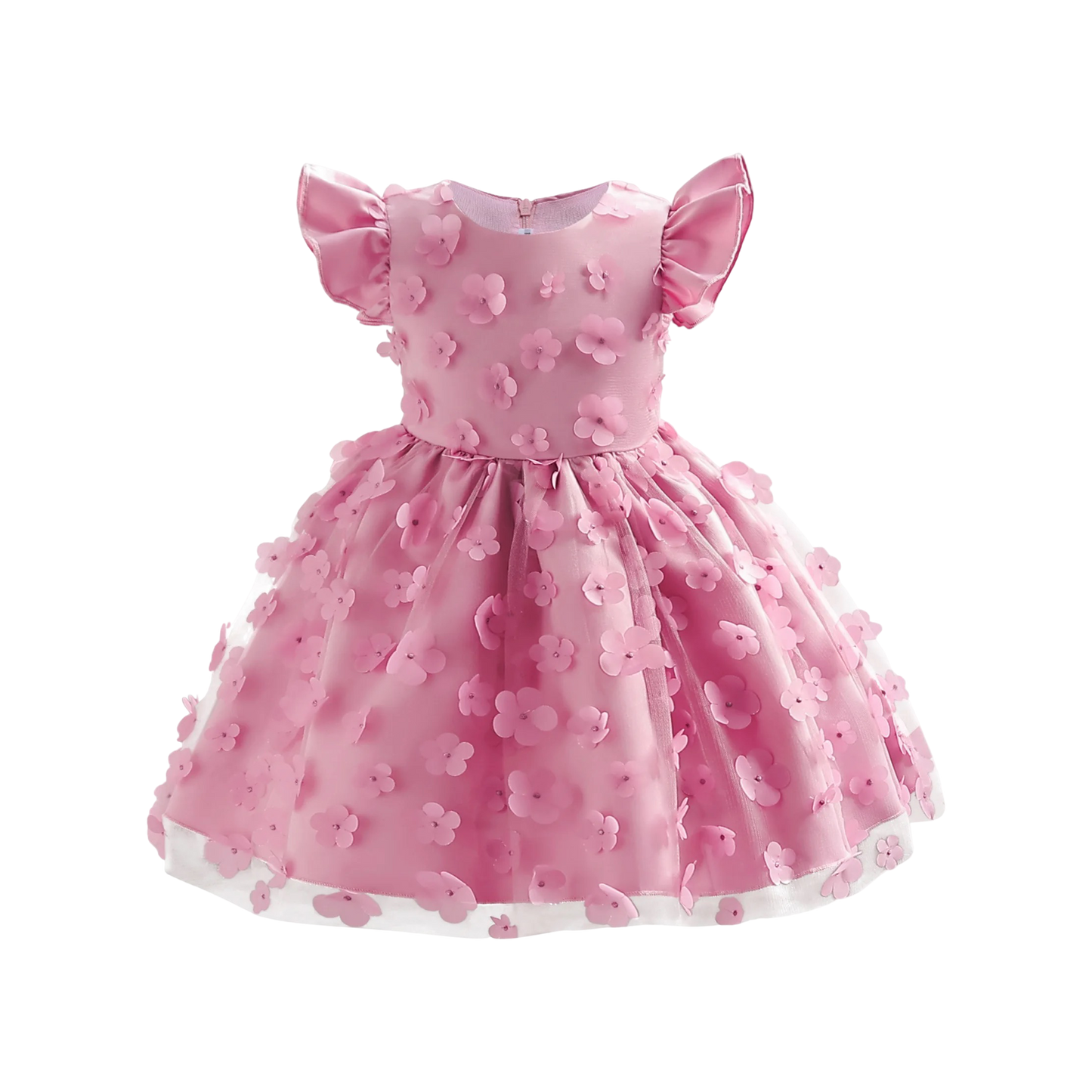 Vestido Flores Rosa