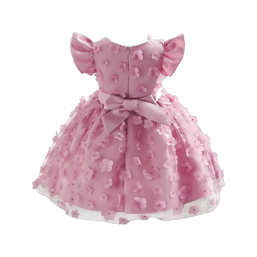 Vestido Flores Rosa