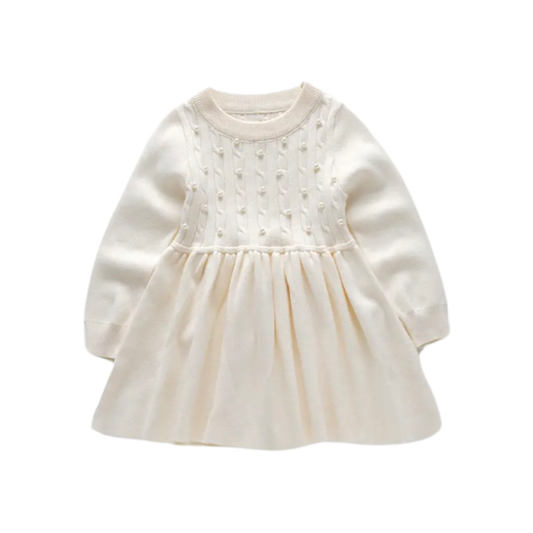 Vestido Suéter Blanco