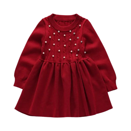 Vestido Suéter Rojo