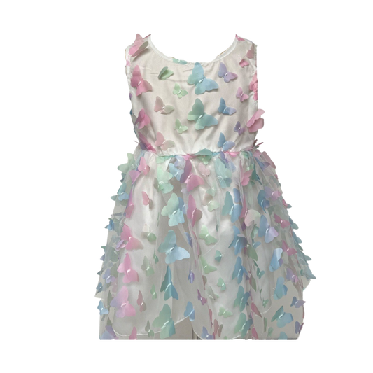 Vestido Blanco Mariposas