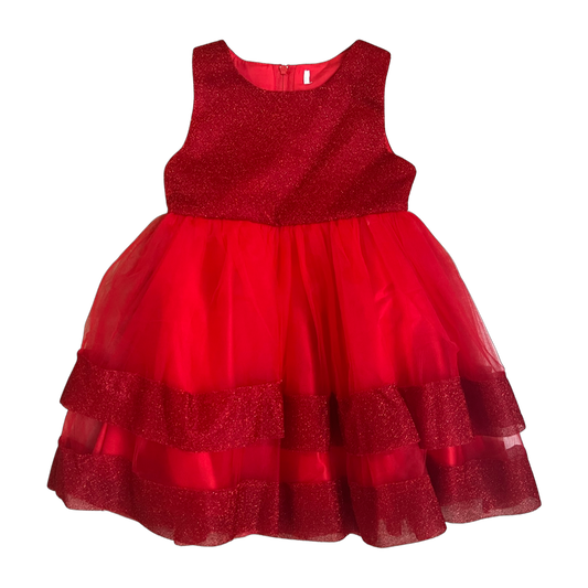 Vestido Rojo Escarchado