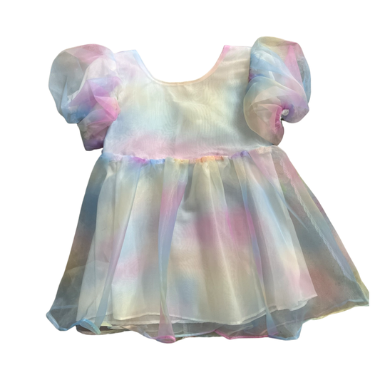 Vestido Tie Dye Con Moño