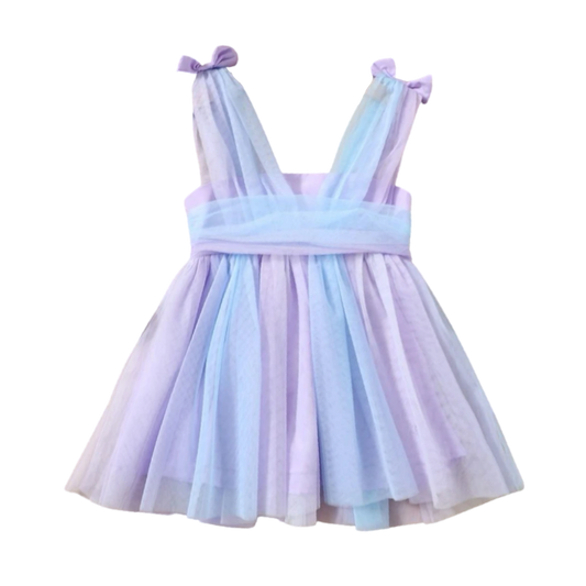Vestido Tul Lila Celeste