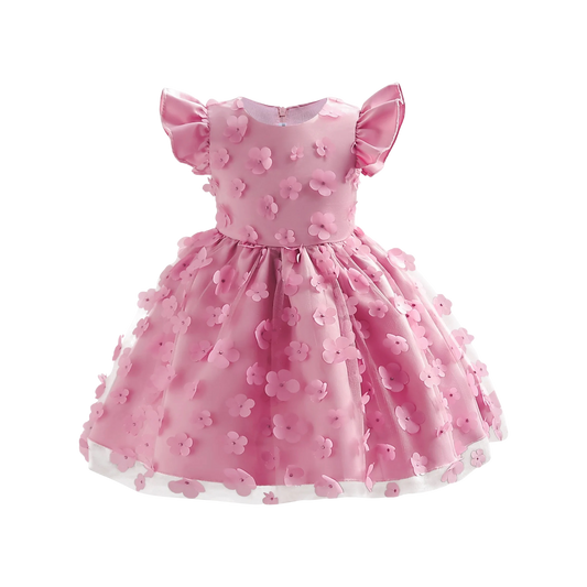 Vestido Flores Rosa